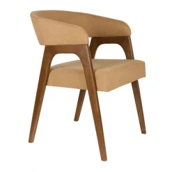 Vintage eetkamerstoel walnoot - Dutchbone Adamello