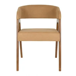 Vintage eetkamerstoel walnoot - Dutchbone Adamello