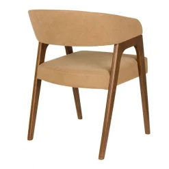 Vintage eetkamerstoel walnoot - Dutchbone Adamello