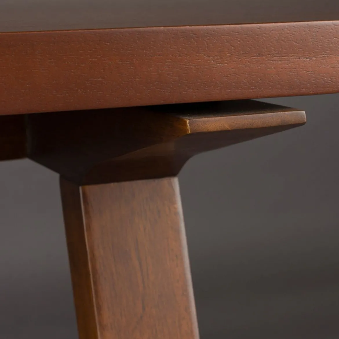 Vintage eettafel walnoot - Dutchbone Adamello