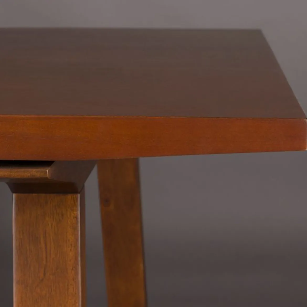 Vintage eettafel walnoot - Dutchbone Adamello