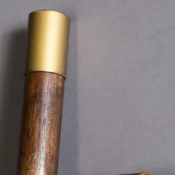 Vintage leun spiegel donker hout - Dutchbone Riva