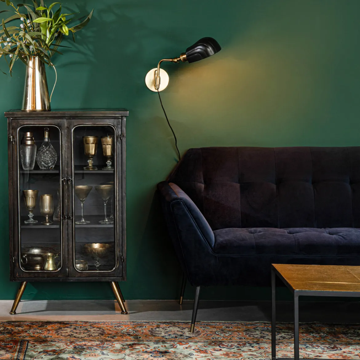 Vintage metalen kastje - Dutchbone Denza