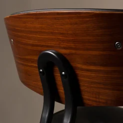 Vintage stoel leer - Dutchbone Blackwood