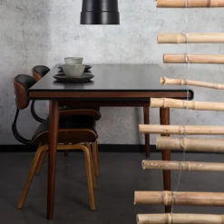 Vintage stoel leer - Dutchbone Blackwood