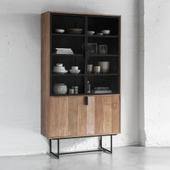 Vitrinekast van teakhout - DTP Home Odeon