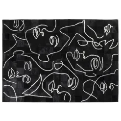 Vloerkleed met gezichten - Kare Design Art Faces