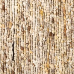 Vloerkleed wol geweven mosterdkleur - By-Boo Takara
