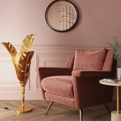 Vloerlamp gouden veren - Kare Design Akile