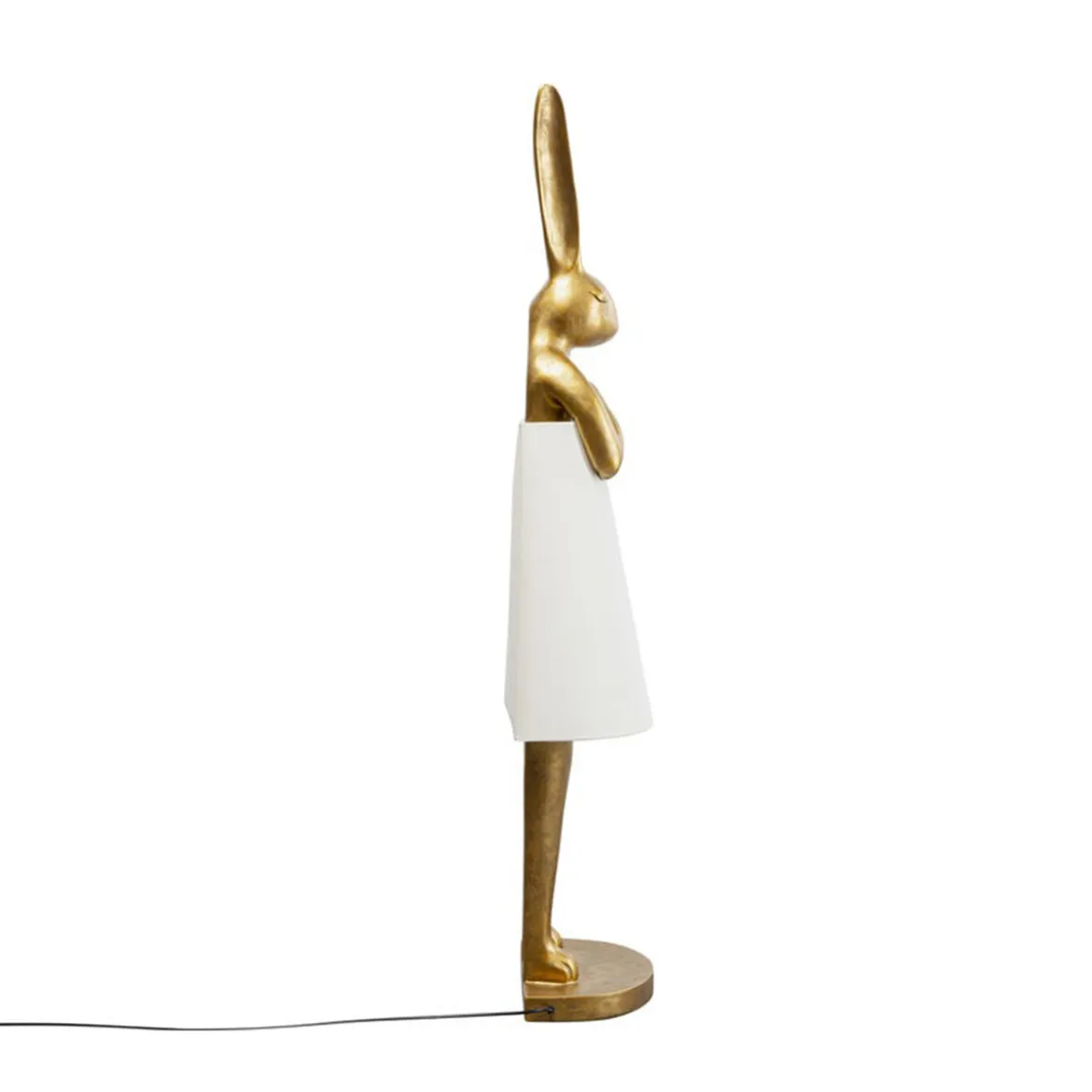Vloerlamp goud konijn - Kare Design Rabbit Gold/White