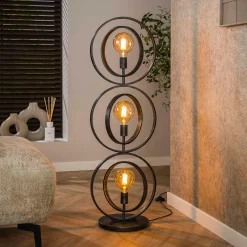 Vloerlamp metalen ringen - Santa Turn Around