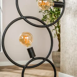 Vloerlamp metalen ringen - Santa Loop