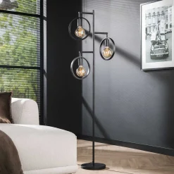 Vloerlamp met metalen ringen - Santa Ring