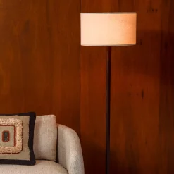 Vloerlamp met travertin voet - Dutchbone Jackson