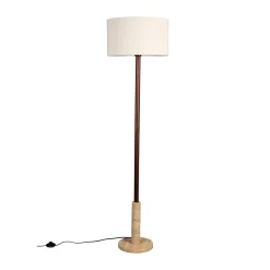 Vloerlamp met travertin voet - Dutchbone Jackson