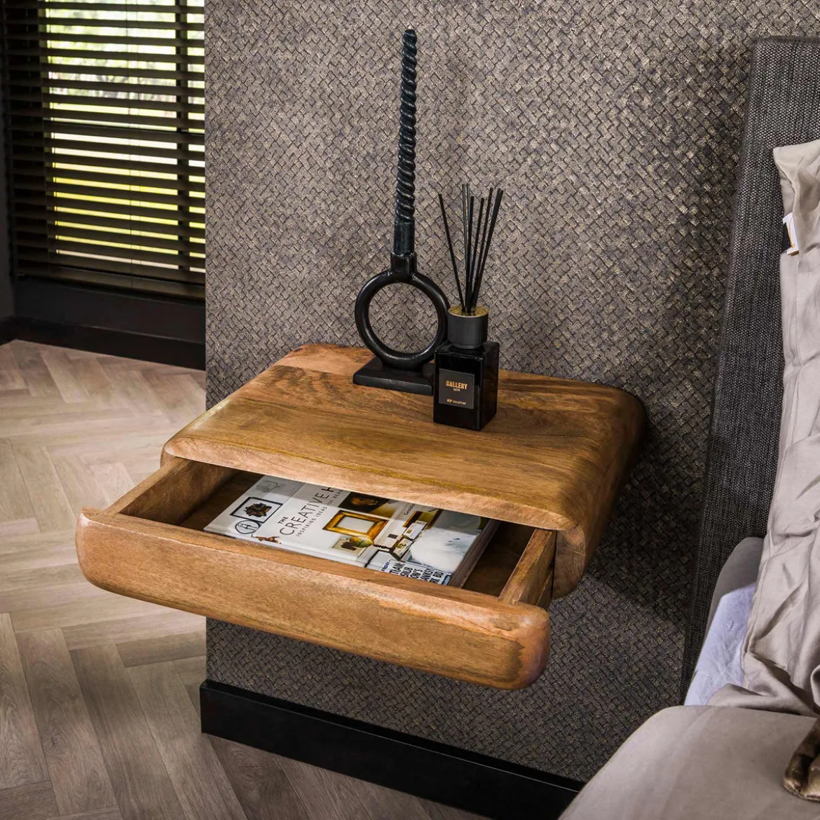 Wabi Sabi nachtkastje hangende lade - Giani Sleek