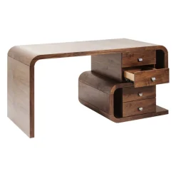 Walnoot design bureau met lades - Kare Design Snake