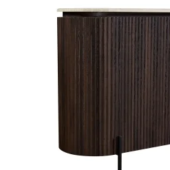 Walnoot dressoir met travertin blad - Bodio Rizza