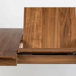 Walnoot eettafel uitschuifbaar - Zuiver Glimps Walnut
