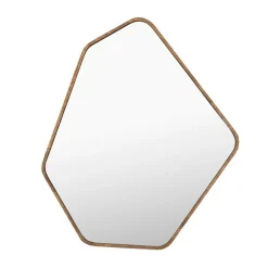 Walnoot spiegel geometrisch - Dutchbone Bryn