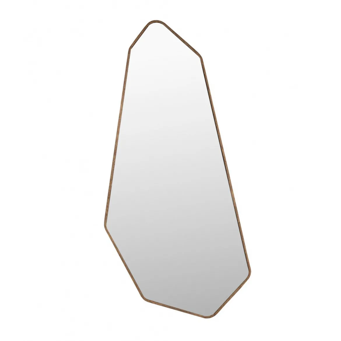 Walnoot spiegel geometrisch - Dutchbone Basil