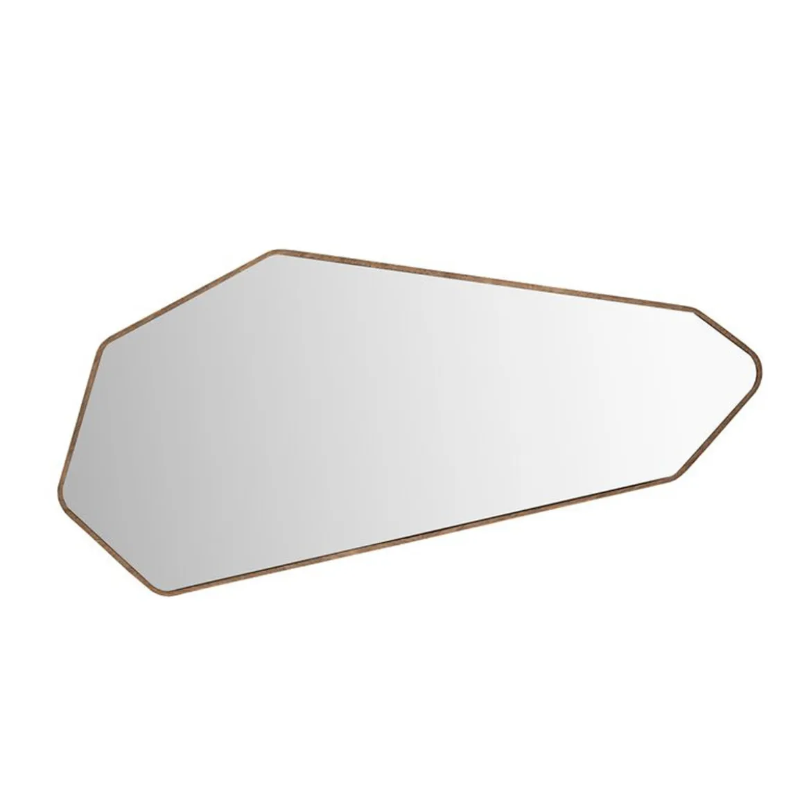 Walnoot spiegel geometrisch - Dutchbone Basil
