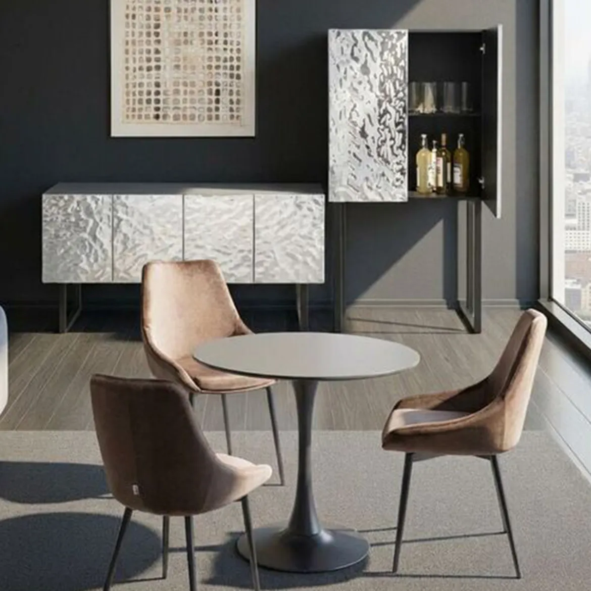 Wandkast chroomdesign - Kare Design Carino