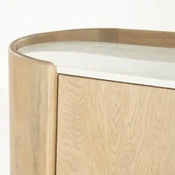 Wandkast eiken met wit marmer - Eleonora Don