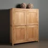 Wandkast teakhout met 4 deuren - Tower Living Corona