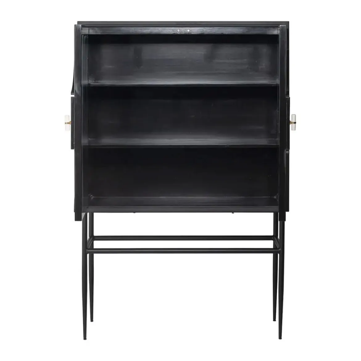 Wandkast zwart wit op hoge poten - Richmond Interiors Mendoza