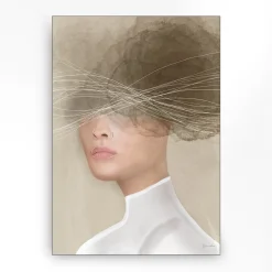 Wandkleed in frame - Urban Cotton Mood Cloud