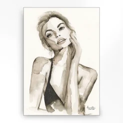 Wandkleed in frame - Urban Cotton A Woman's Face