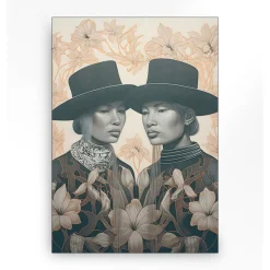 Wandkleed in frame - Urban Cotton Lady Garden