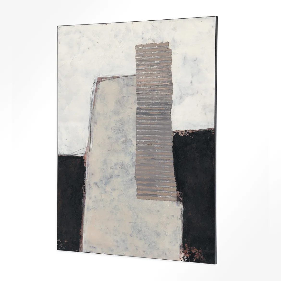 Wandkleed in frame - Urban Cotton Abstract 1