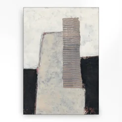 Wandkleed in frame - Urban Cotton Abstract 1