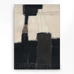 Wandkleed in frame - Urban Cotton Abstract 2