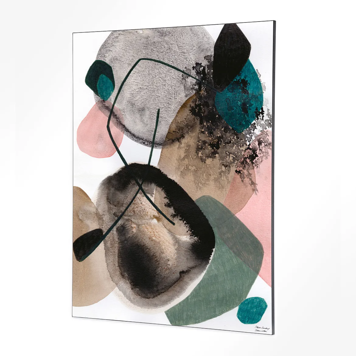 Wandkleed in frame - Urban Cotton Splash