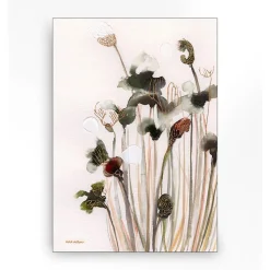 Wandkleed in frame - Urban Cotton Pastel Flowers 2