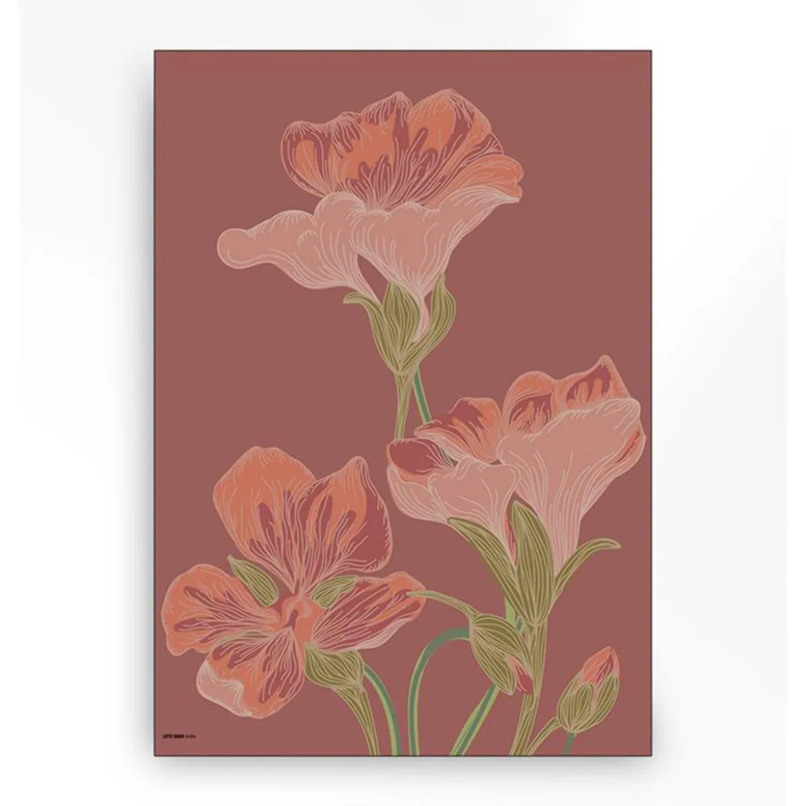 Wandkleed in frame - Urban Cotton Majus