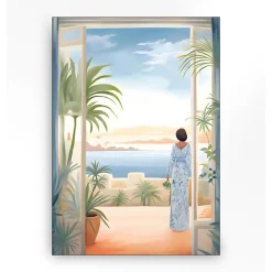 Wandkleed in frame - Urban Cotton Florine