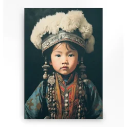 Wandkleed in frame - Urban Cotton Traditional Child 1