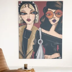Wandkleed in frame - Urban Cotton Fall Friends