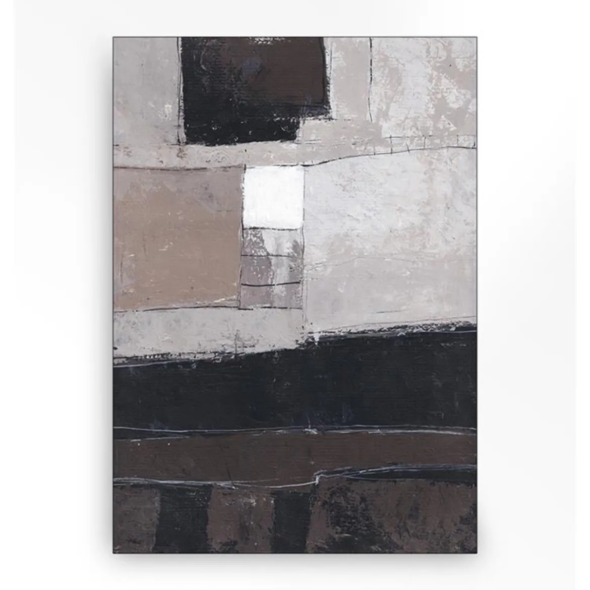Wandkleed in frame - Urban Cotton Abstract 4