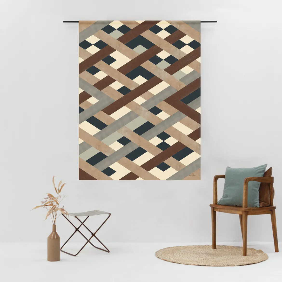 Wandkleed - Urban Cotton Timber