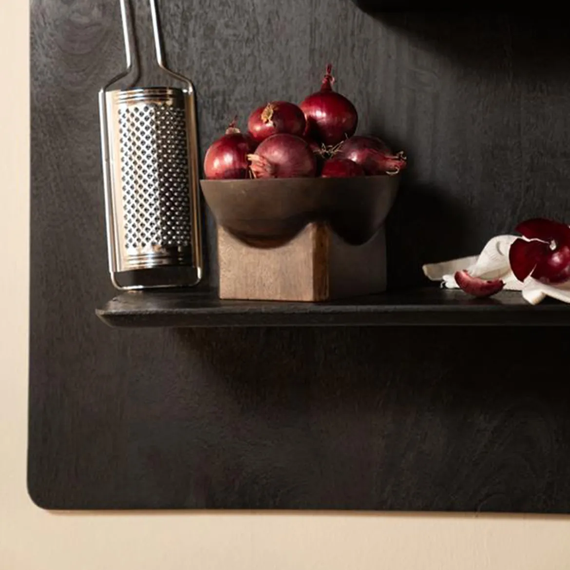 Wandrek zwart hout - By-Boo Seco