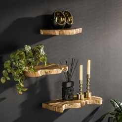 Wandschap natural set van 3 - Giani Natural Line