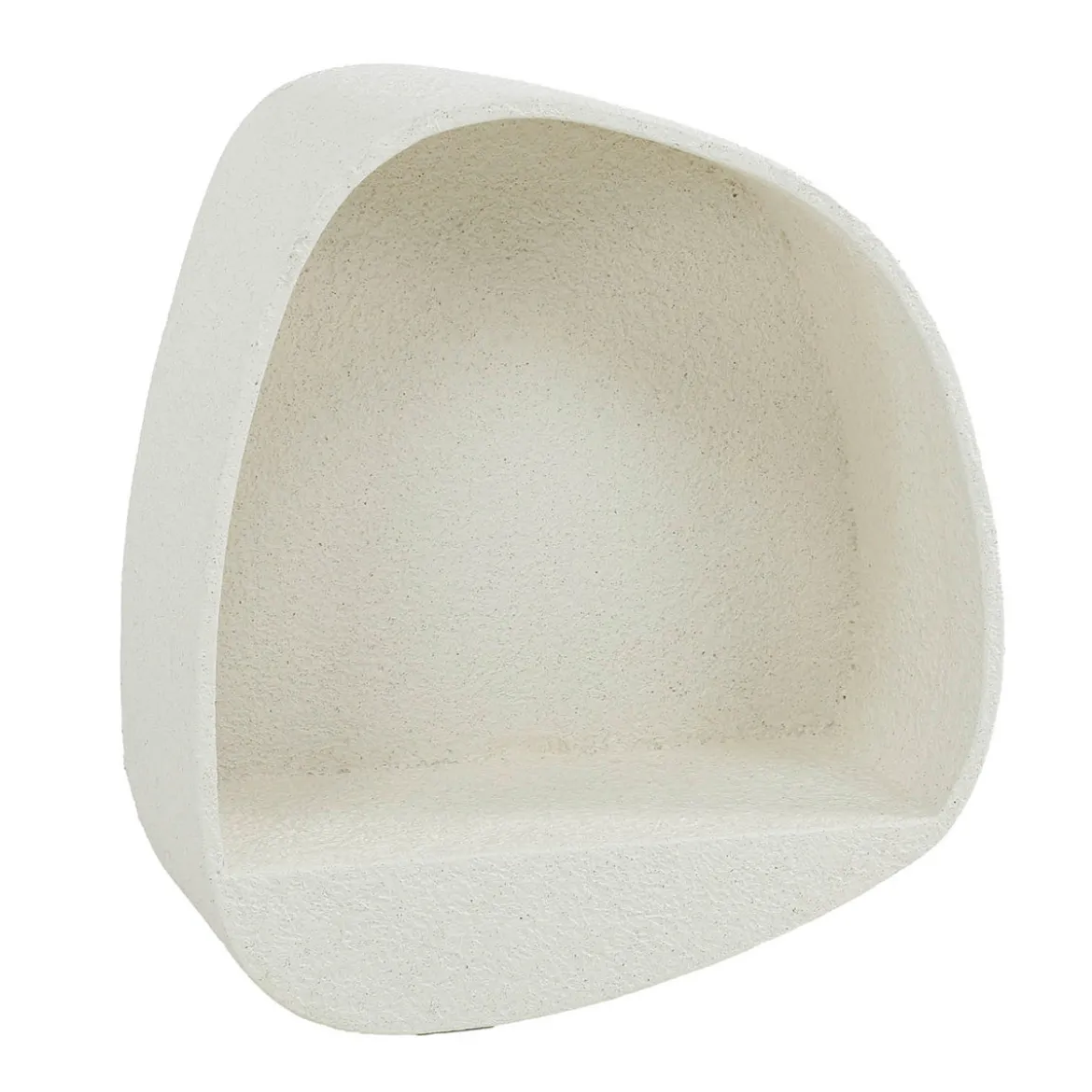 Wandschap organische vorm wit - Giani Stone 3