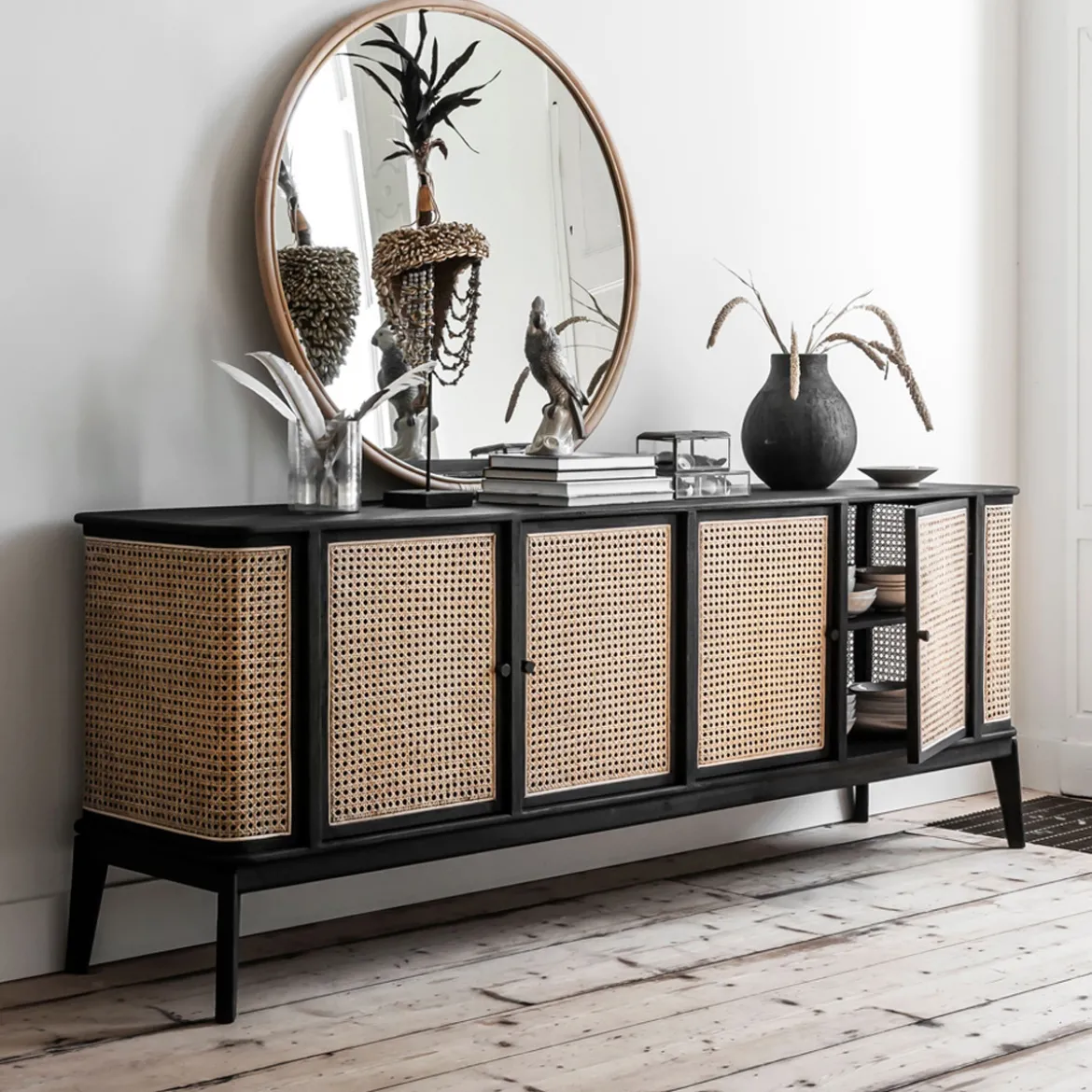 Webbing dressoir ronde hoeken 213 cm - Must Living Raffles