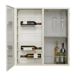 Wijnrek vitrine aan de muur - Kare Design Porto