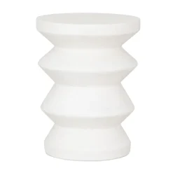 Witte bijzettafel betonvezel - Must Living Zig Zag